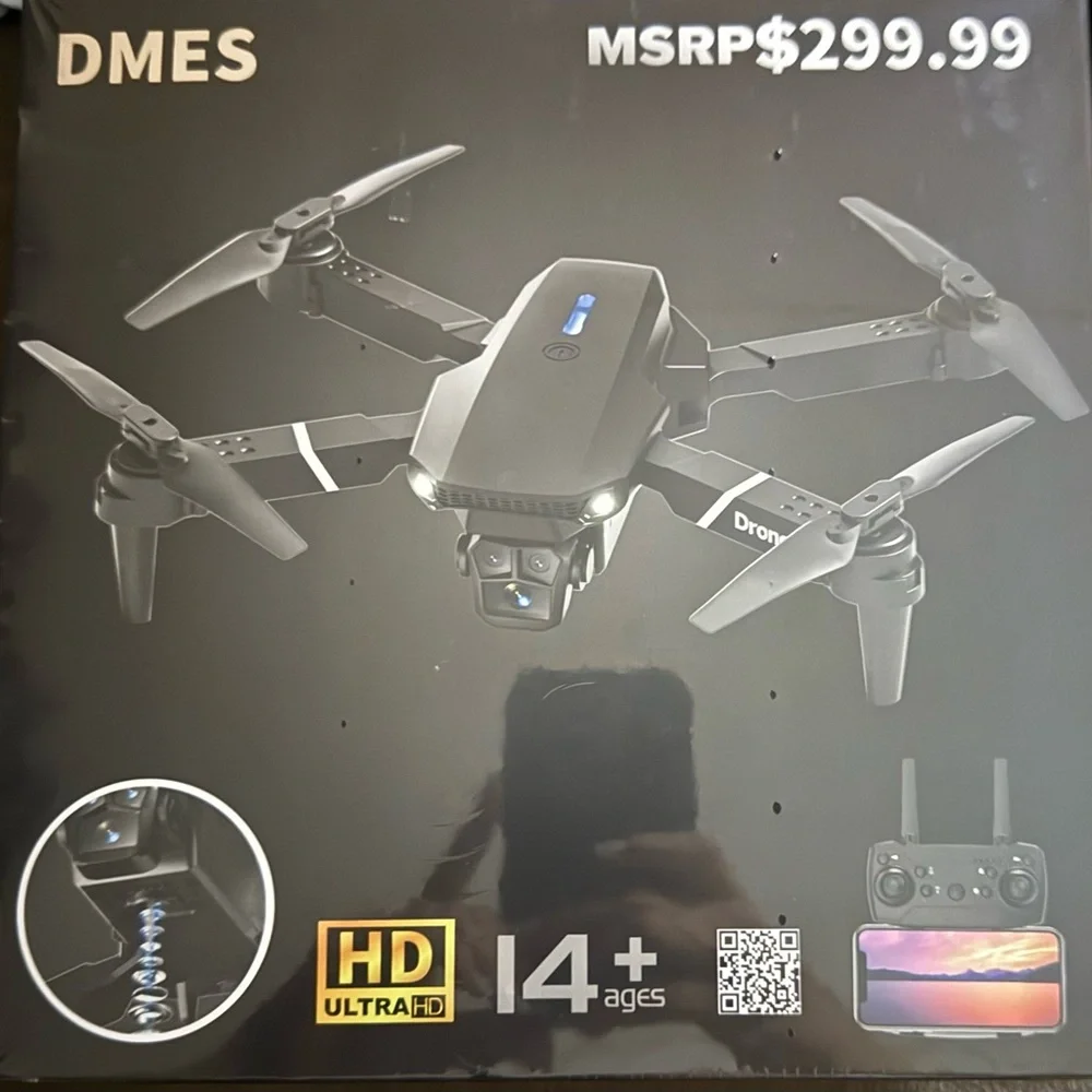 DMES Black Drone with HD Camera